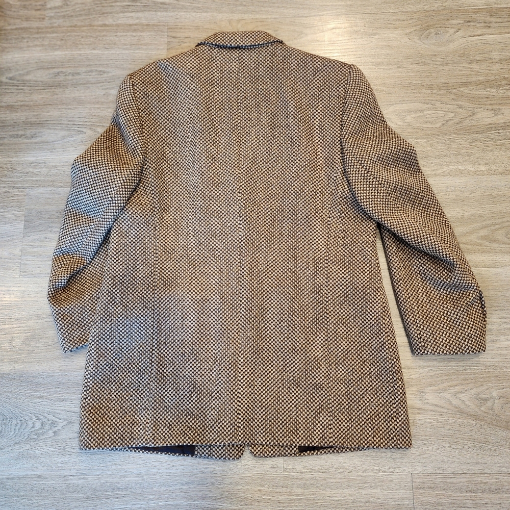 Vintage Women's 10 Basler 100% Lambswool Blazer Brown Single Breasted Pocketed - Picture 6 of 14